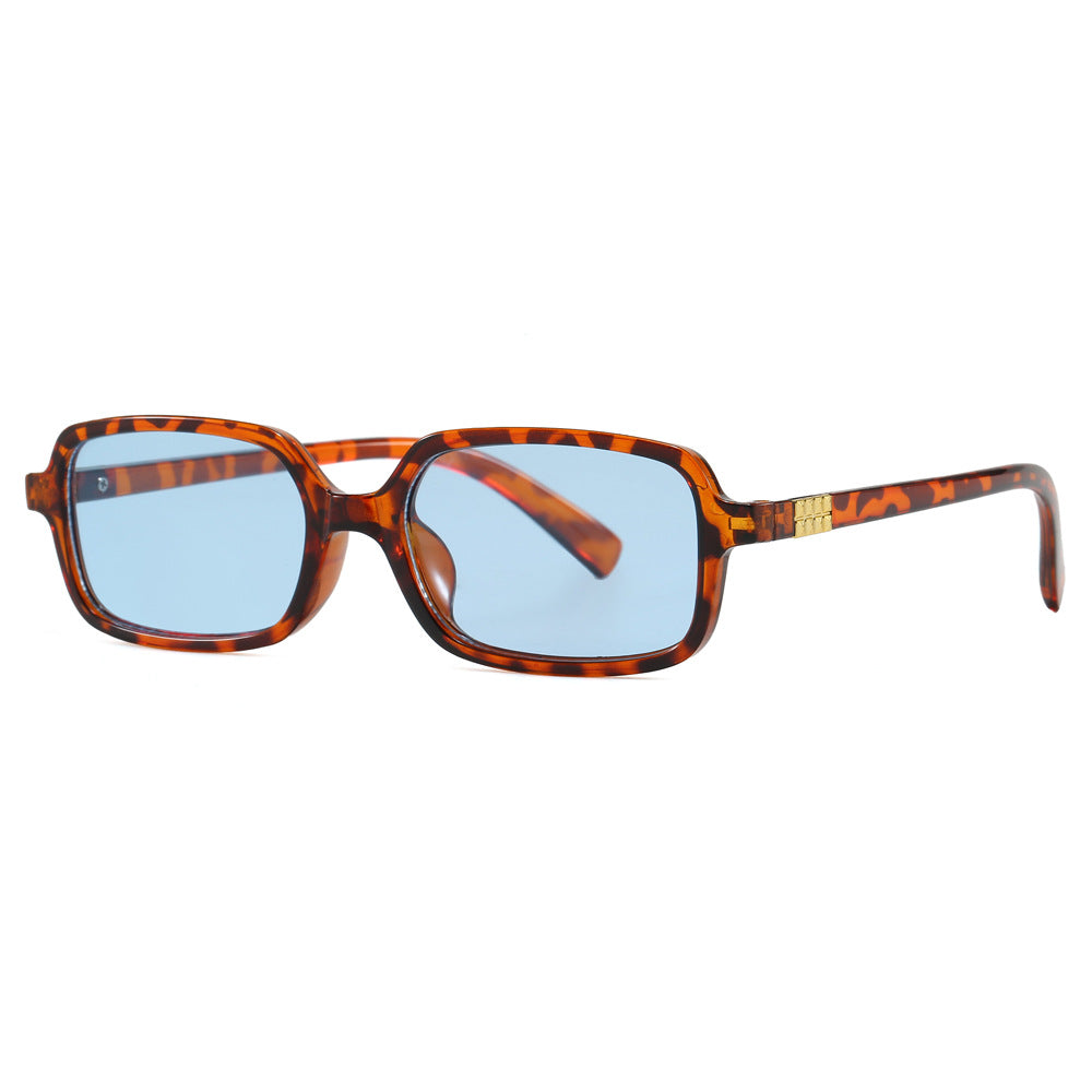 Damen modische quadratische Brille mit elegantem Kunststoffrahmen und goldenen Akzenten Brehn