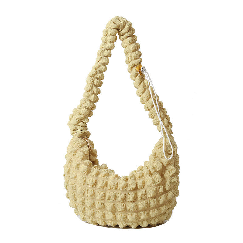 Texturiertes Stoff-Hobo-Bag Brehn