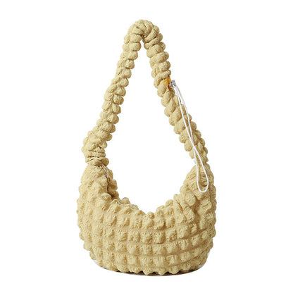 Texturiertes Stoff-Hobo-Bag Brehn