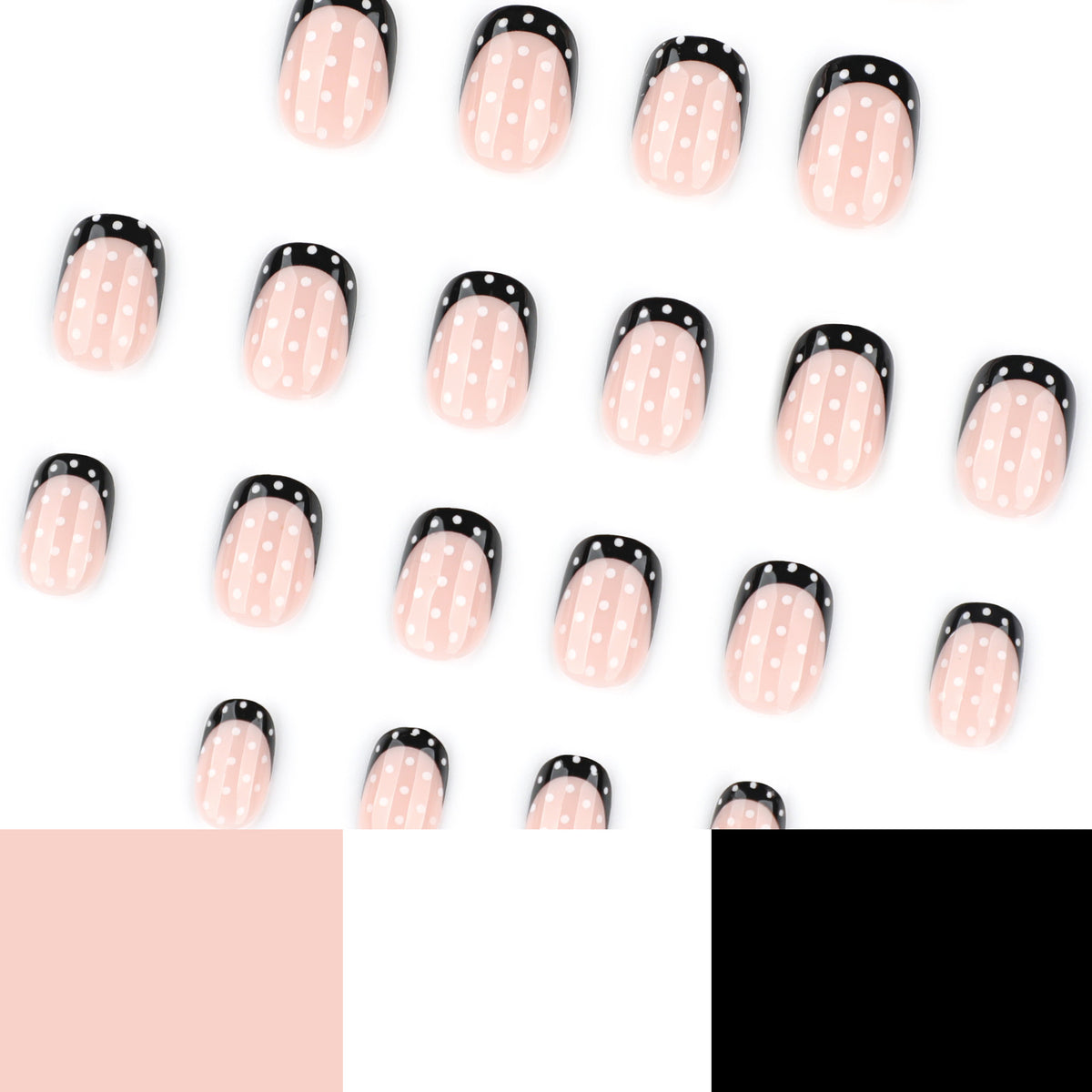 Kunstvolle Nagelkunst mit eleganten Punkten und Ombre-Effekt Brehn