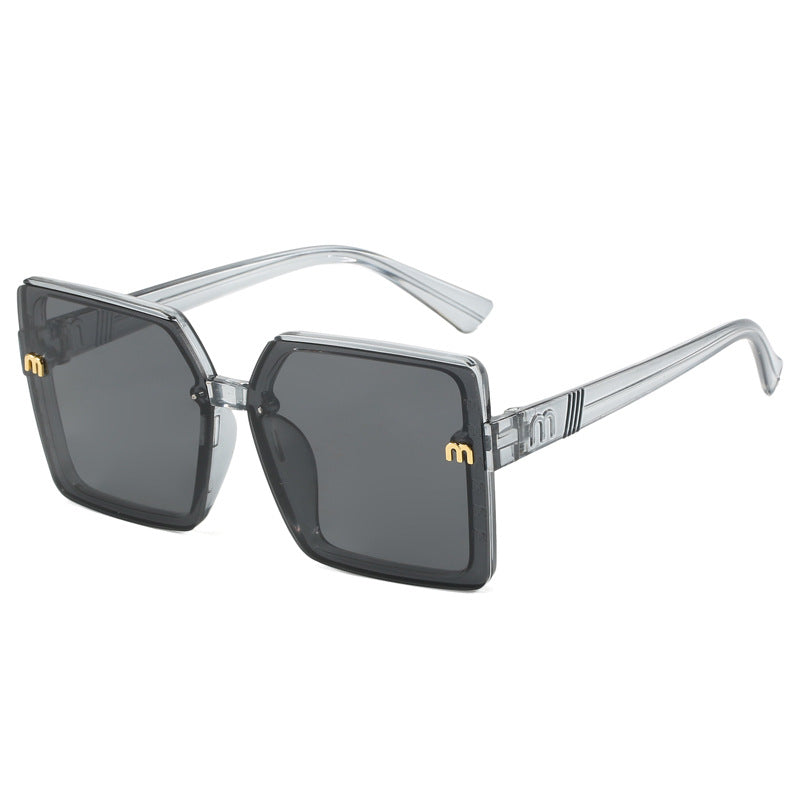 Damen modische quadratische Sonnenbrille mit verspiegeltem Verlauf Brehn