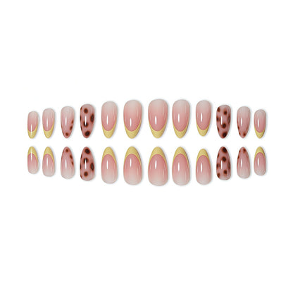 Elegante Gradient Press-On Nagelkunst Brehn