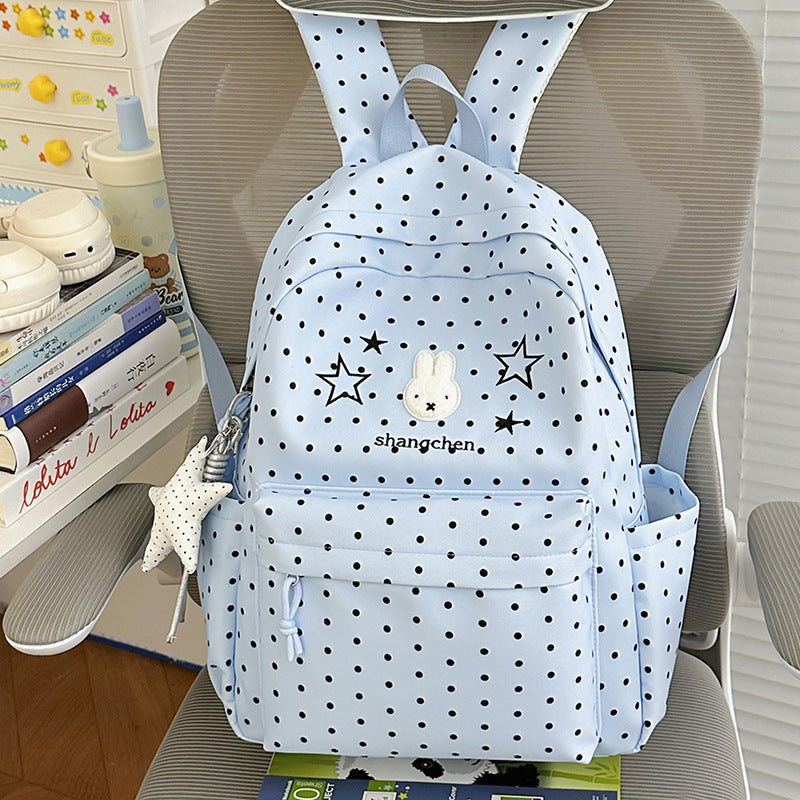 Süßer gemusterter Schulrucksack