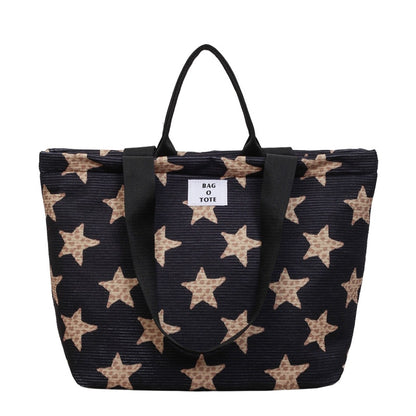 Sternmuster-Canvas-Tote-Bag