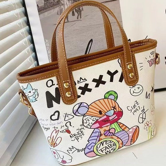 Kreative Handtasche Im Bunten Kunststil Brehn
