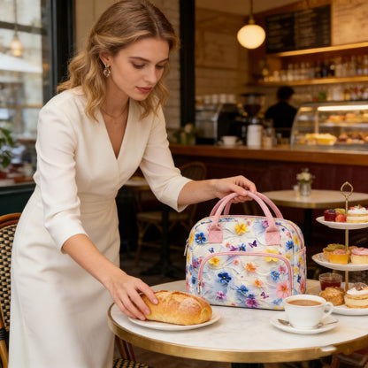 Isolierte Leopardenmuster Lunchtasche