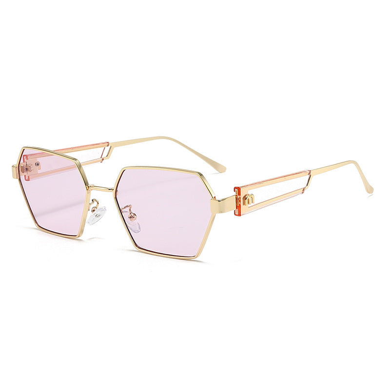 Damen Hexagon Sonnenbrille mit luxuriösen Metallakzenten Brehn