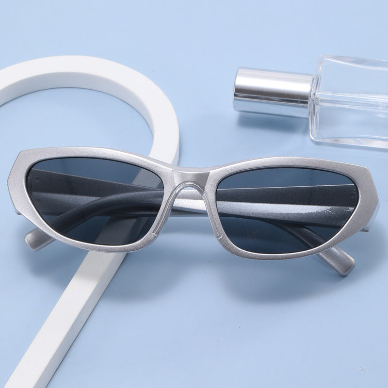Damen modische Sonnenbrille mit verspiegelten Gläsern Brehn