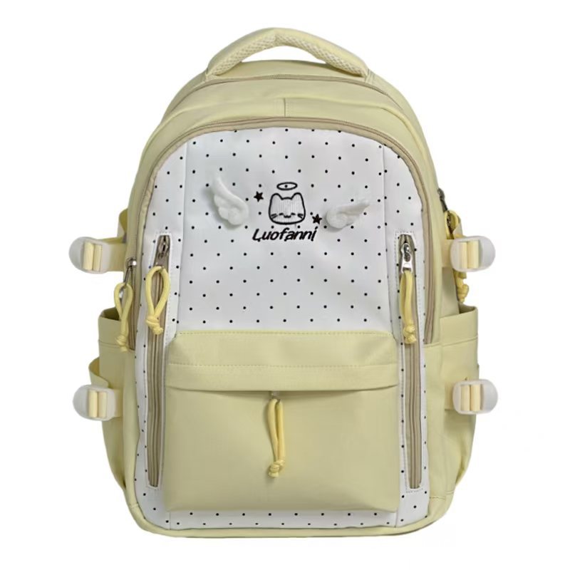 Verspielter gepunkteter Mehrfach-Taschen Rucksack Brehn