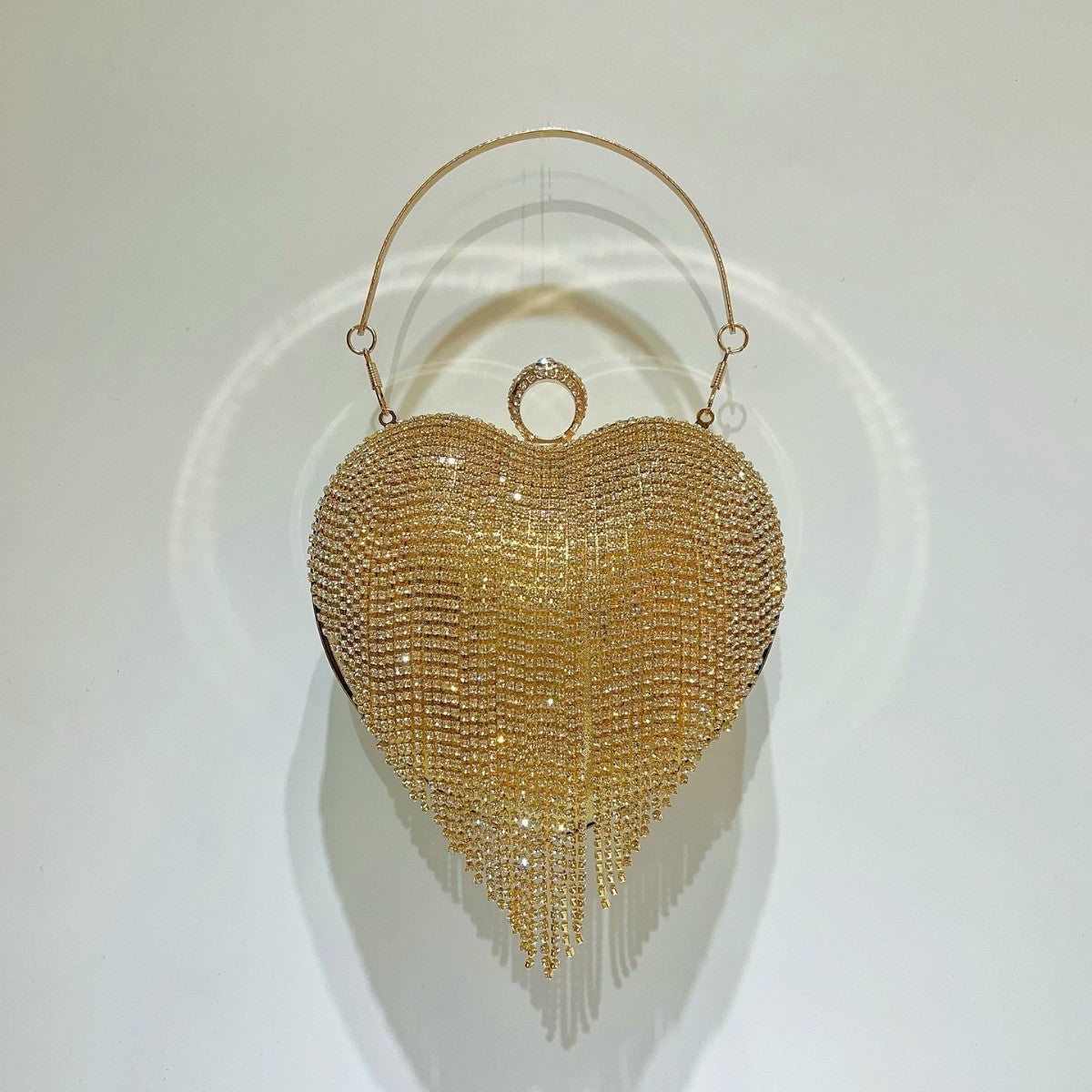 Herzförmige Strass Abendhandtasche