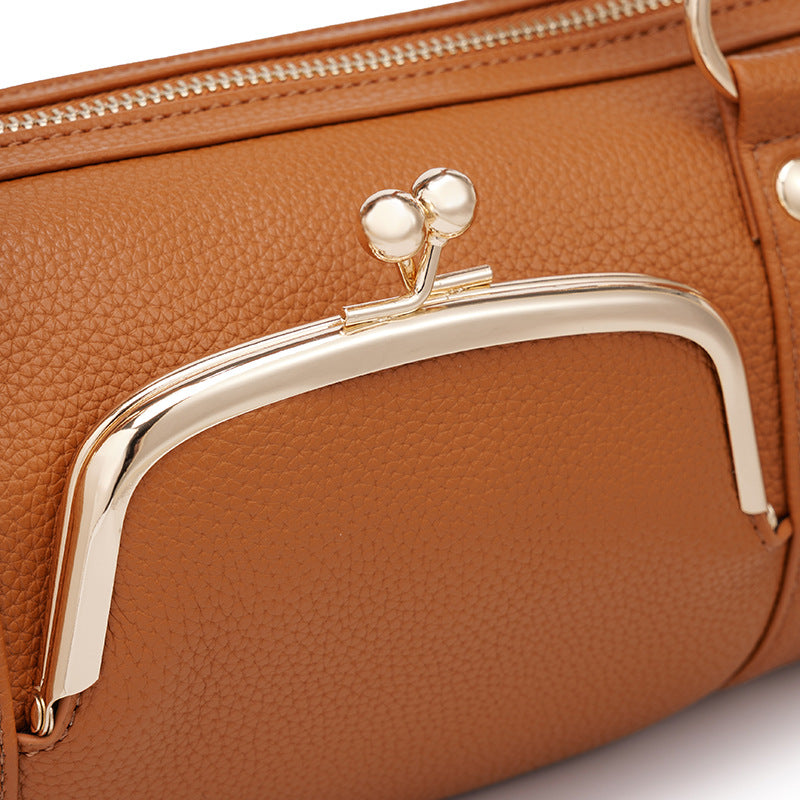 Modische Leder-Handtasche Brehn