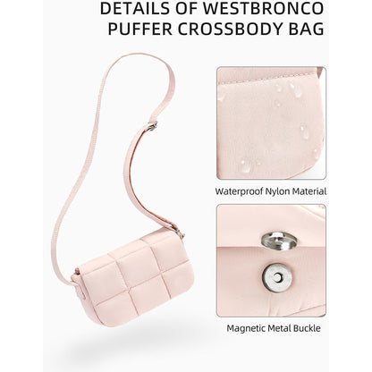 Modische Crossbody-Tasche mit Gesteppter Oberfläche Brehn