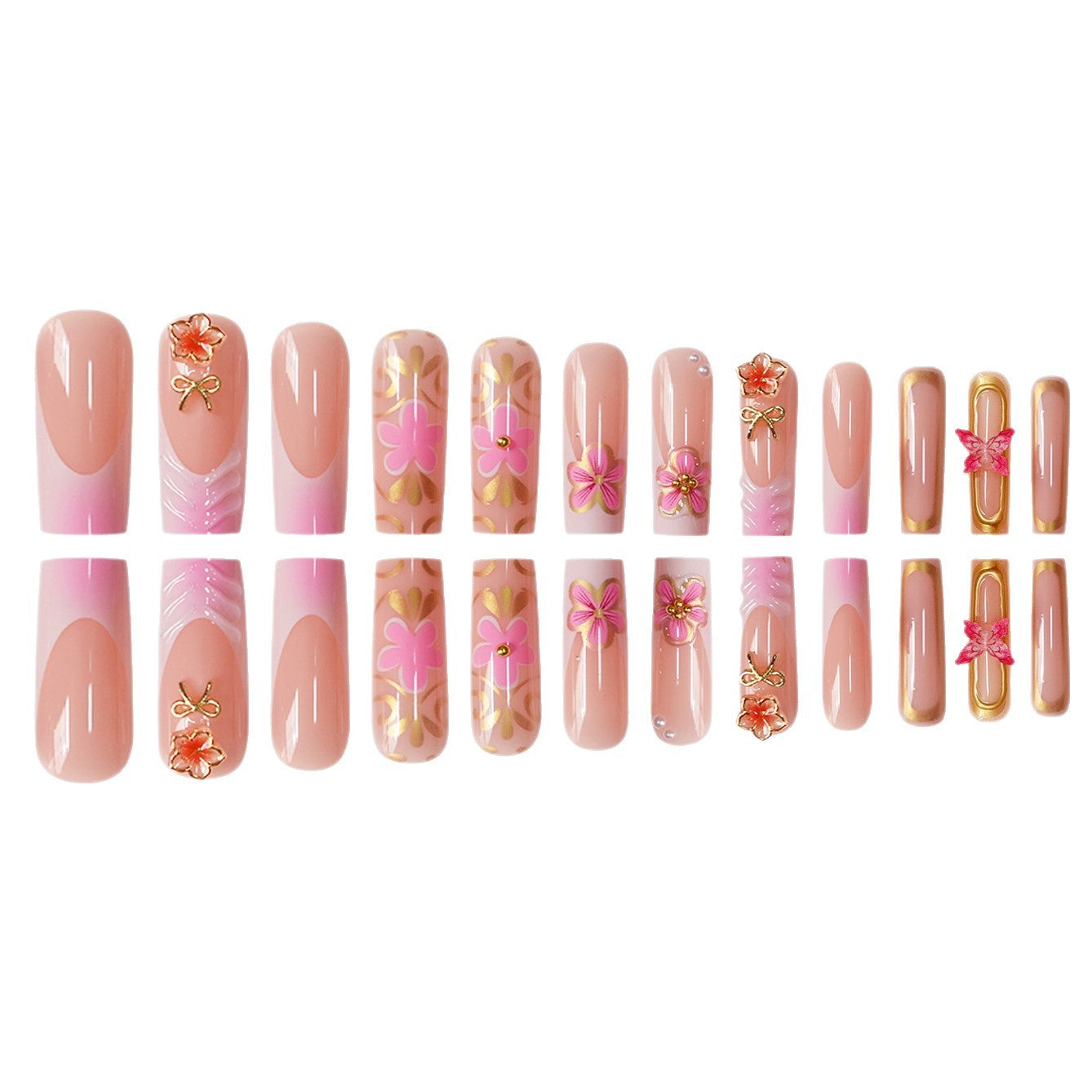 Dekoratives florales Nagelkunstdesign Brehn