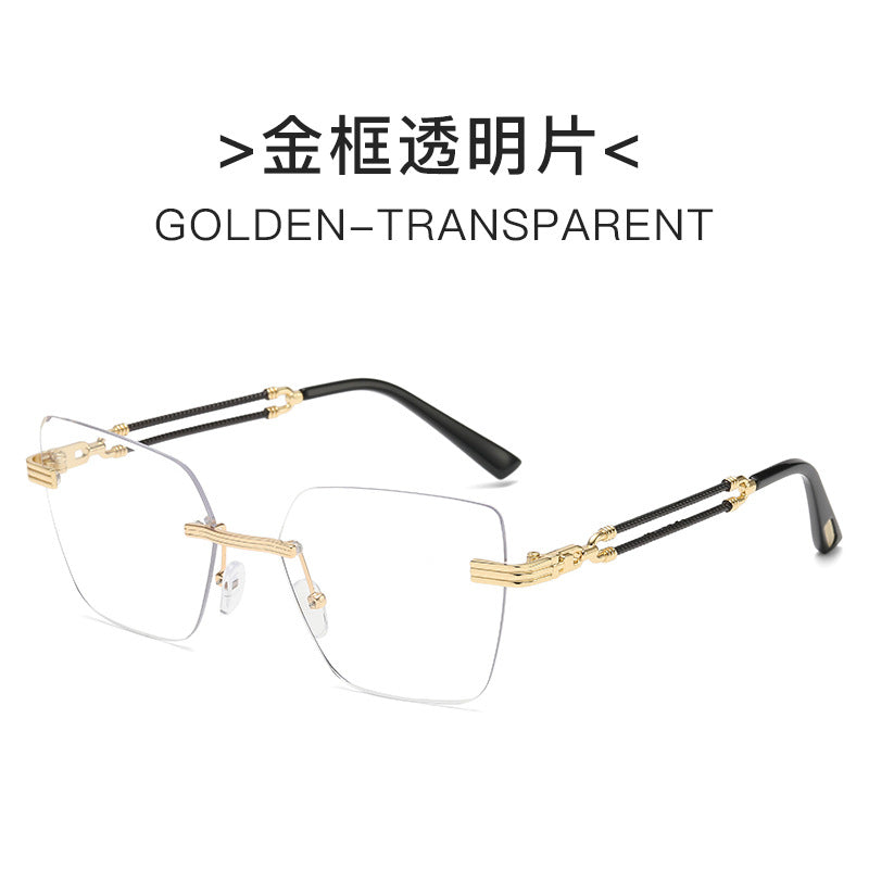 Damen Designer-Brille mit elegantem und transparentem Metallrahmen Brehn