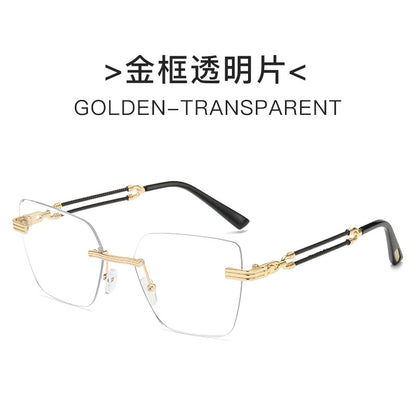 Damen Designer-Brille mit elegantem und transparentem Metallrahmen Brehn