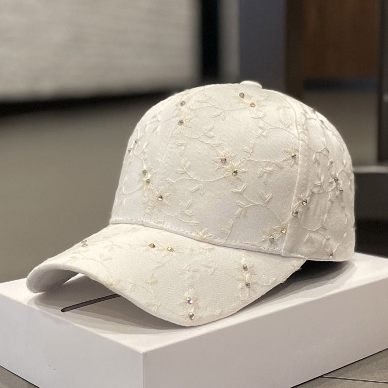 Damen Bestickte Baseballmütze mit Strassdetails Brehn
