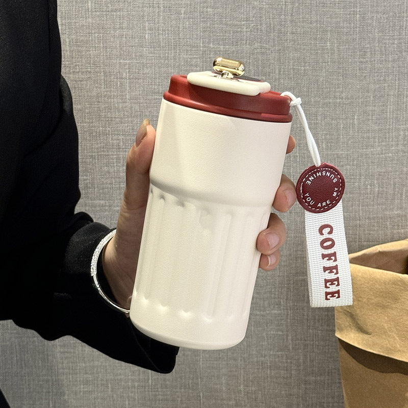 Damen Isolierter Kaffee Becher mit praktischem Klappverschluss Brehn