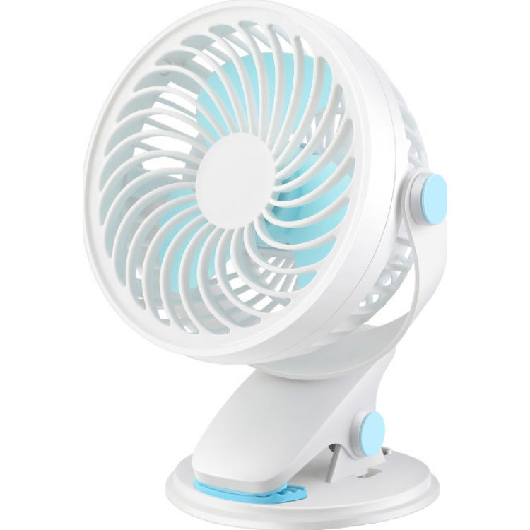 Unisex nan tragbarer Tischventilator mit Akku und Clipbefestigung neigbarer Ventilatorkopf Brehn