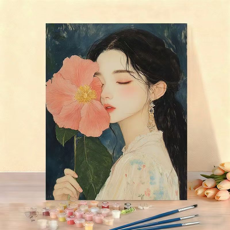 DIY Floral Portrait Malen nach Zahlen Set Brehn
