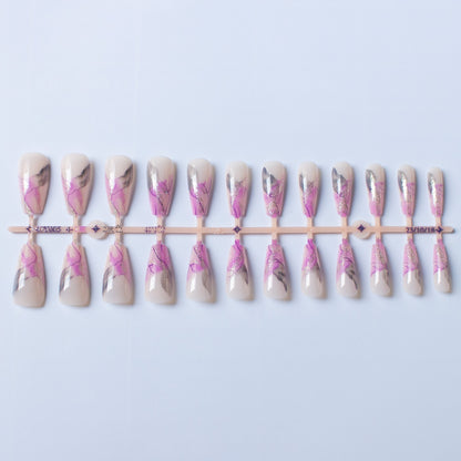 Künstlerisches Nageldesign-Set mit Marmor-Effekt
