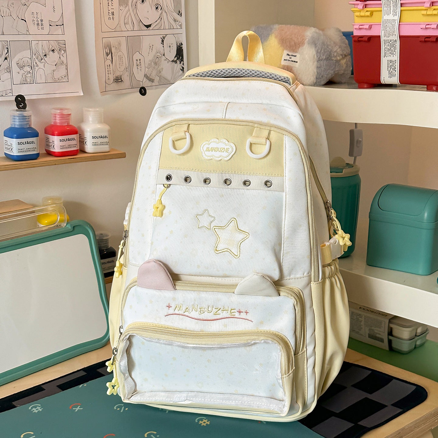 Süßer Plüsch Tierohren Schulrucksack