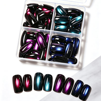 Gradient Glitter Press-On Nail Set Brehn