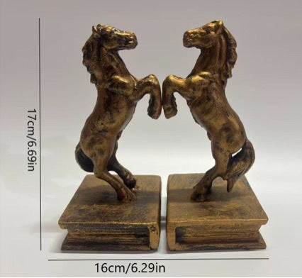 Dekorative Pferdefigur Buchstützen
