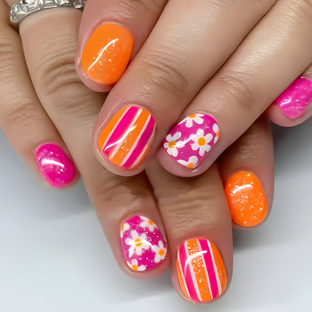 Vibrant Floral Nail Art Kit Brehn
