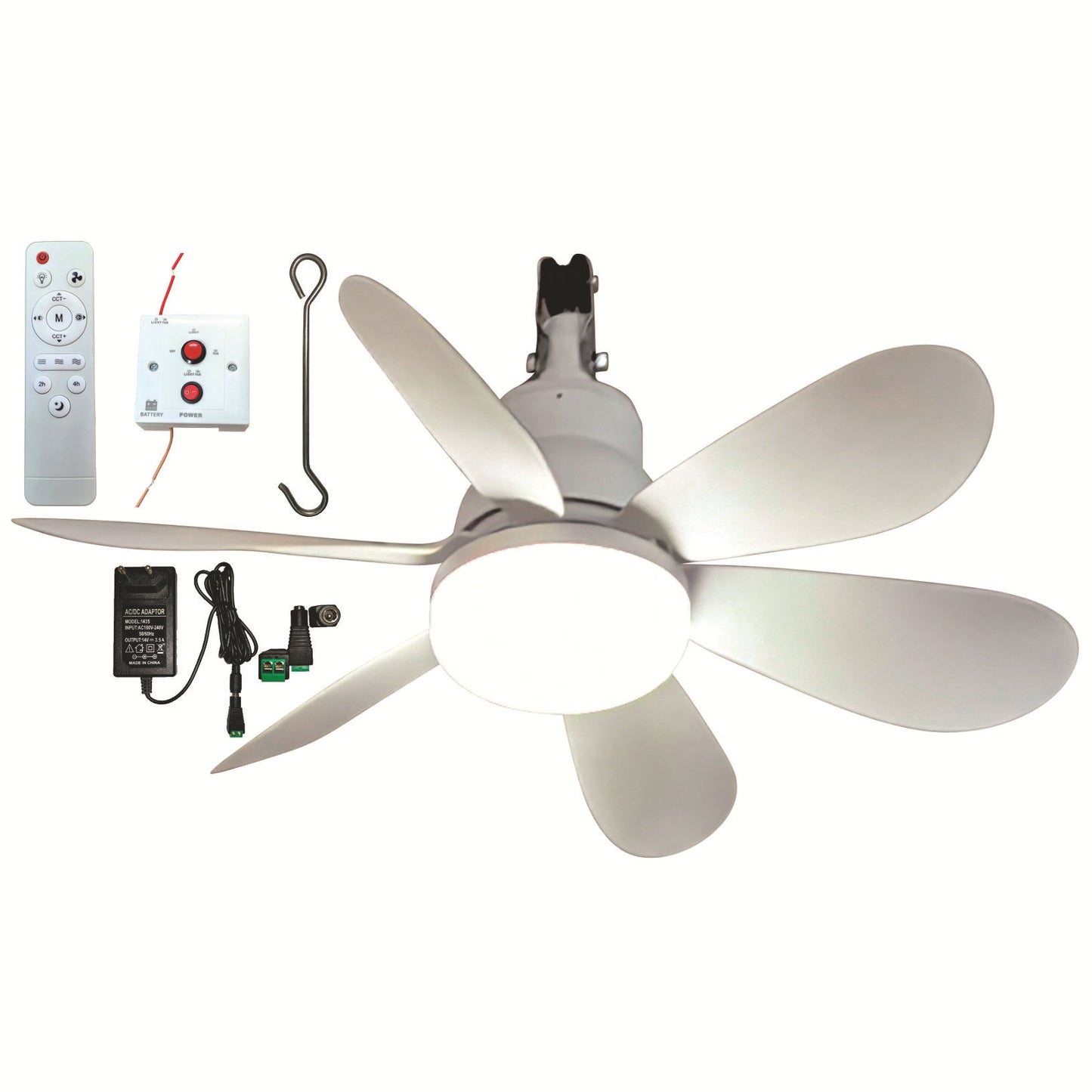 Deckenventilator mit modernem LED-Licht Brehn