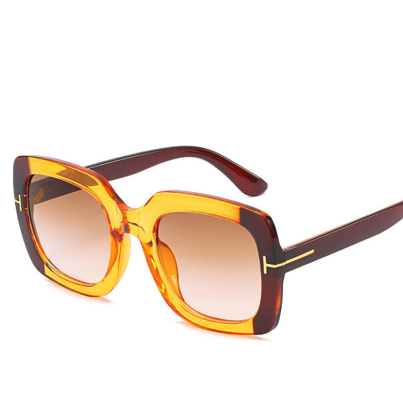 Oversized Mode Sonnenbrille mit verlaufenden Gläsern Brehn