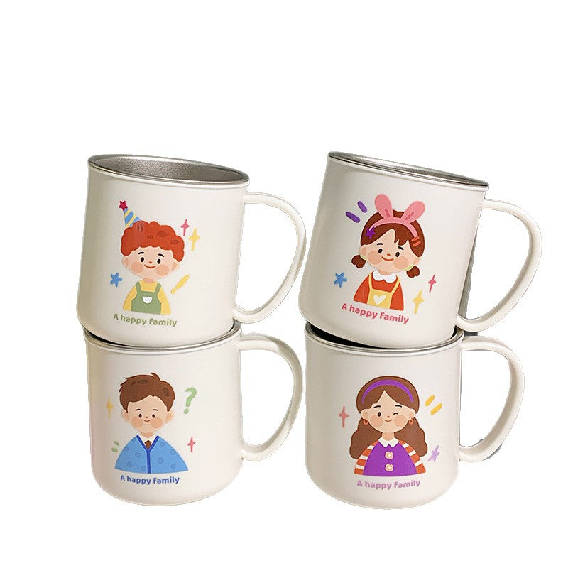 Keramiktasse mit Fröhlichem Familienmotiv Brehn 1786635457