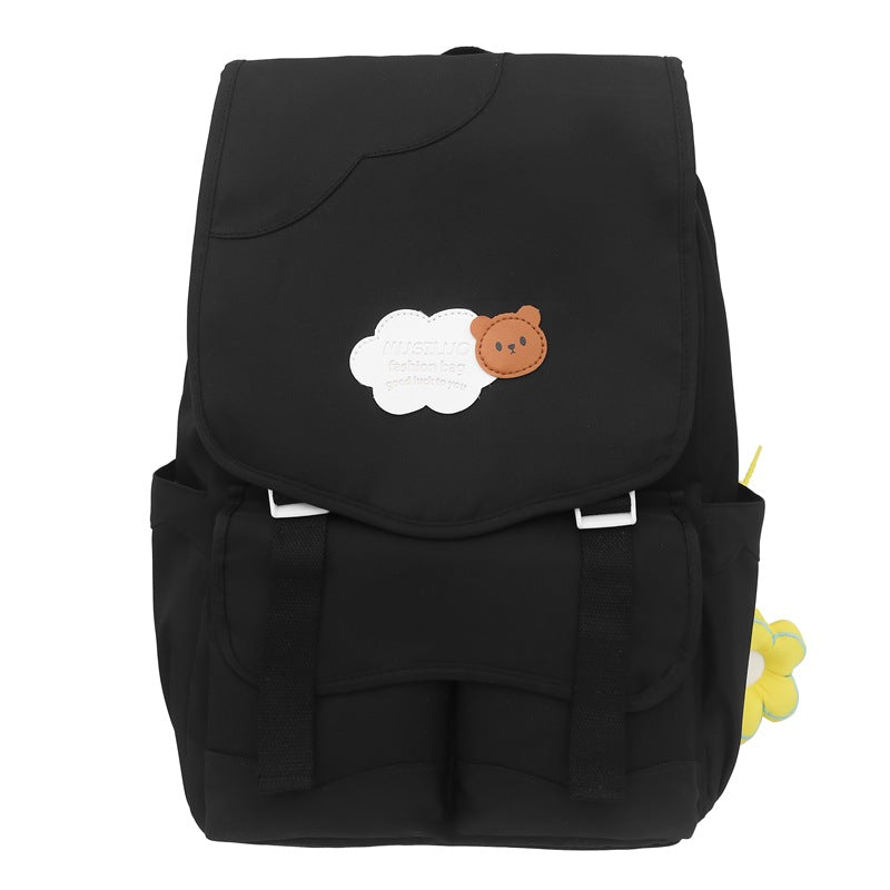 Lässiger floral akzent schulrucksack Brehn