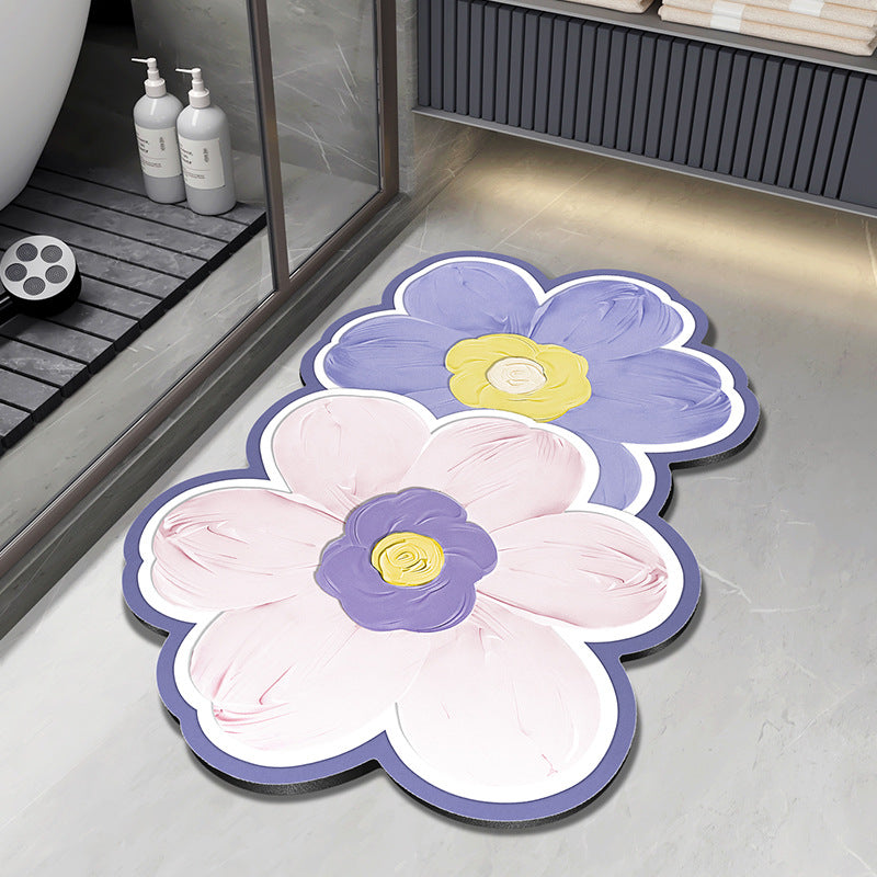 Floral Design Plush Badmatte Brehn
