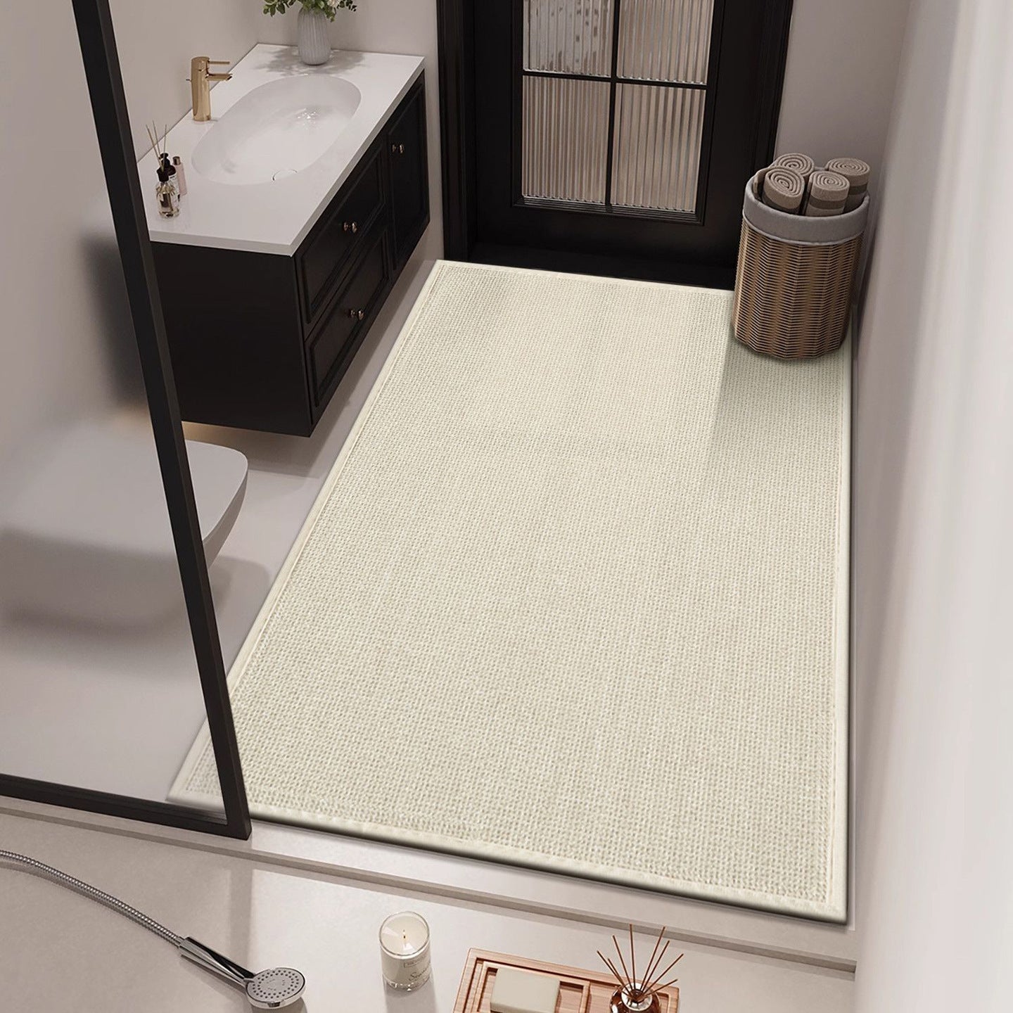 Luxuriöse saugfähige Badematte Brehn