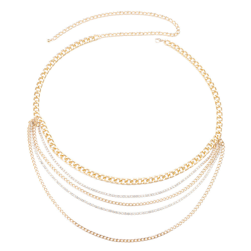 Mehrschichtige Ketten Körper Schmuck Brehn