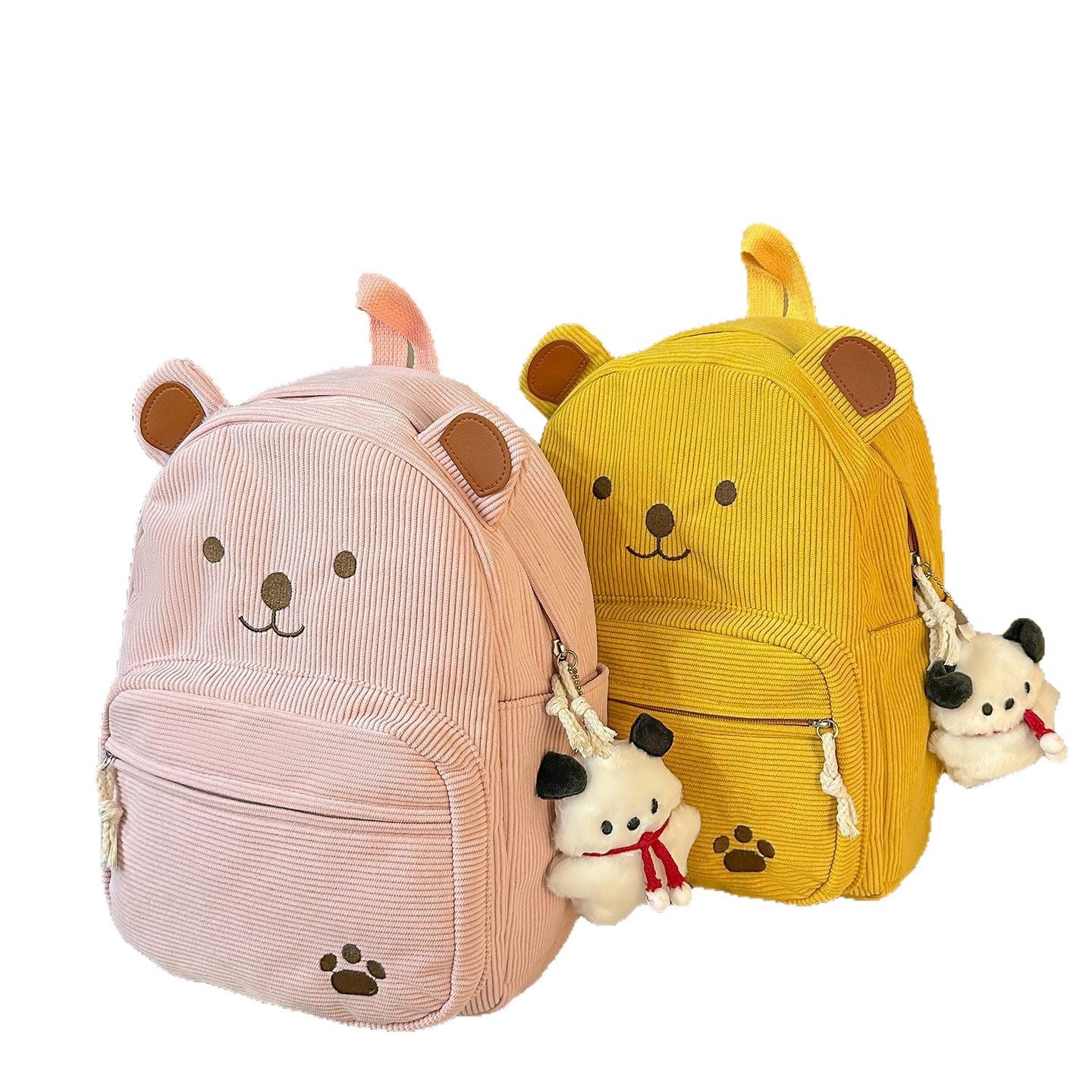 Rucksack mit Niedlichem Bärenmotiv und Praktischen Fächern Brehn