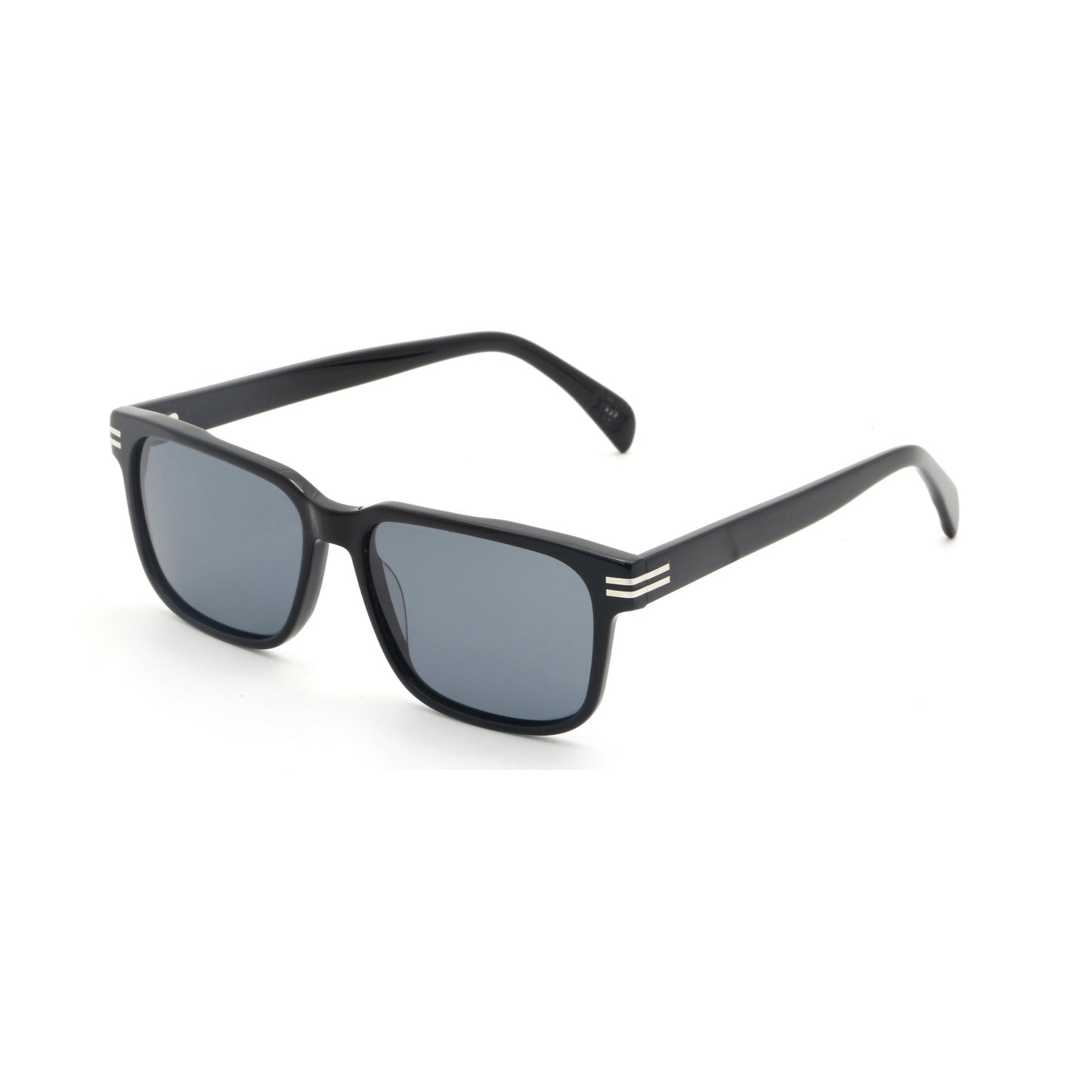 Damen modische Sonnenbrille mit transparentem Rahmen und grünen Gläsern Brehn