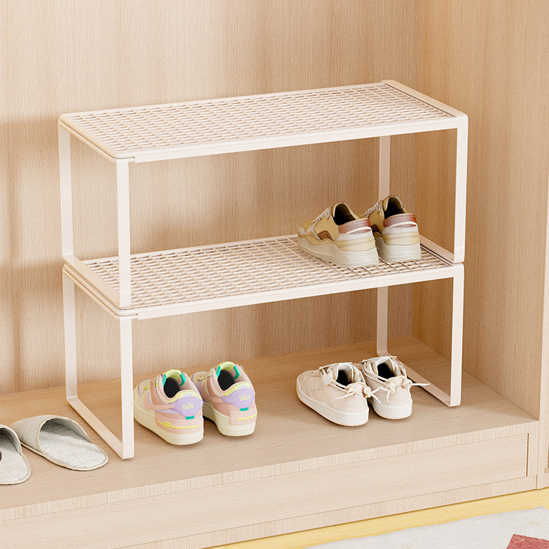 Verstellbarer erweiterbarer Metal Schuhregal-Organizer