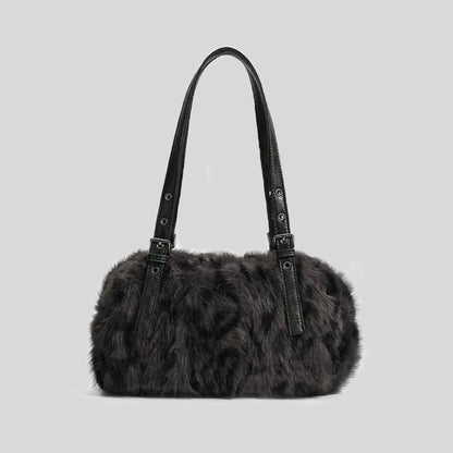Luxuriöse Kunstpelz Handtasche