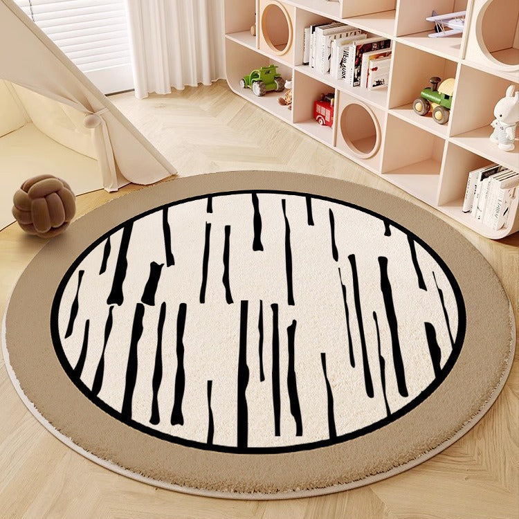 Abstract Circular Area Rug Brehn