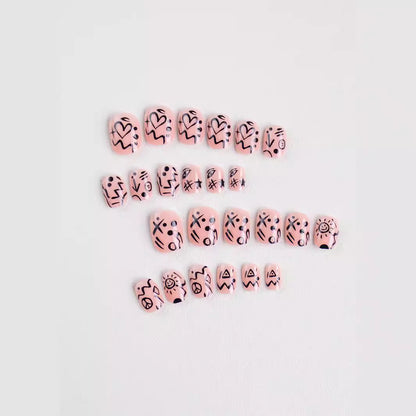 Kreatives Abstraktes Nagelkunst Design Kit