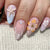 Künstlerisches 3D-Blumen-Press-On-Nagelset Brehn