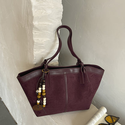 Chic Wildleder Tote-Handtasche