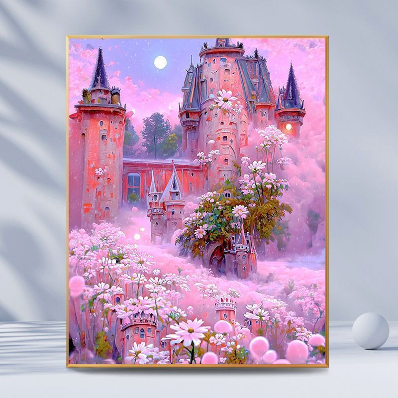 Fantasy Castle Landschaft Leinwand Kunst Brehn