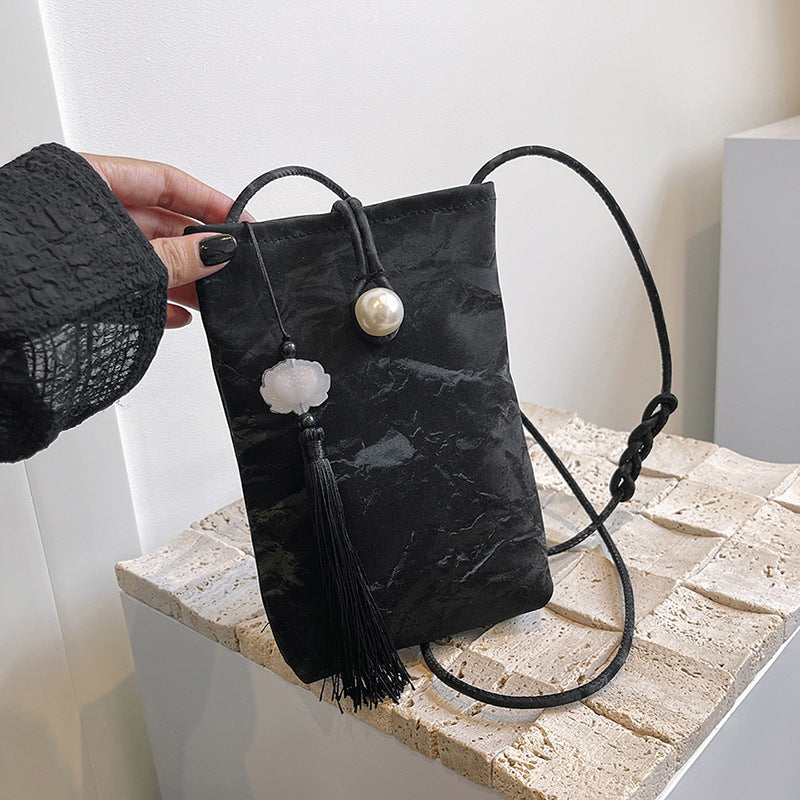 Elegante Texturierte Mini Crossbody Tasche Brehn