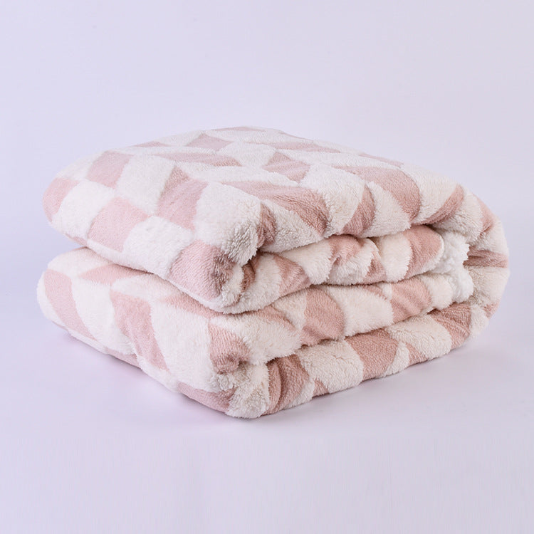 Damen Kuscheldecke mit einzigartigem Hahnentritt-Muster Brehn