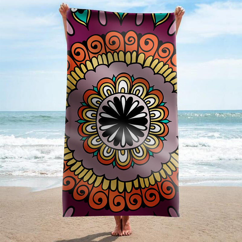 Strandhandtuch mit kunstvollem Mandala-Design Brehn