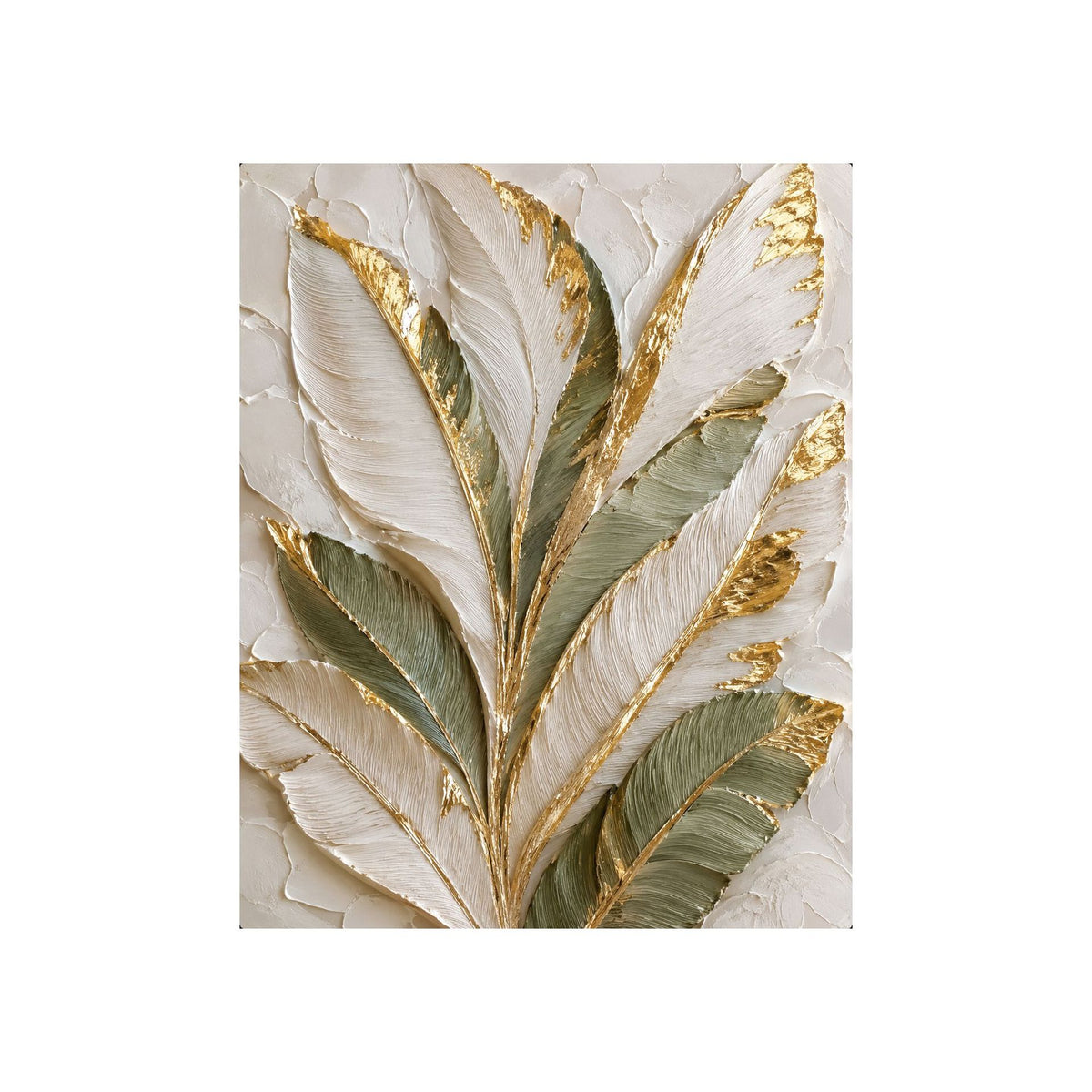 Texturiertes Blatt Leinwandkunst