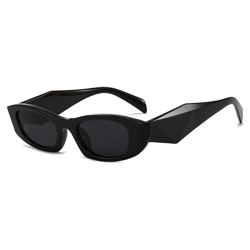 Damen trendige Cat-Eye Sonnenbrille mit einzigartigem Rahmen und UV-Schutz Brehn