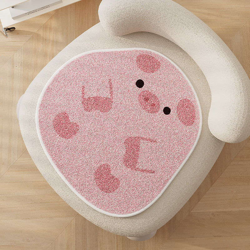 Acorn-Shaped Plush Chair Seat Cushion Pad with High-Pile Tufted Surface